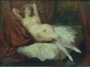 Eugene Delacroix The woman with white socks Sweden oil painting artist